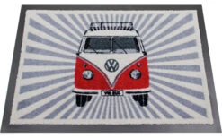 VW Collection T1 Bulli Strahlen Fußmatte Rot 70 X 50 Cm