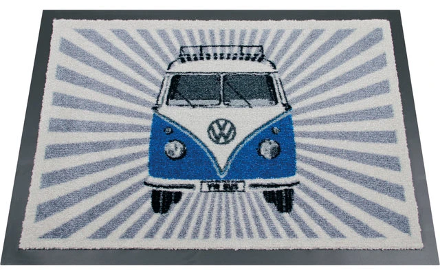 VW Collection T1 Bulli Strahlen Fußmatte Blau 70 X 50 Cm 4 VW Collection T1 Bulli Strahlen Fußmatte Blau 70 X 50 Cm – Bild 2
